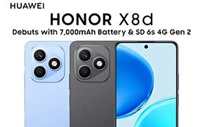 Honor X8d Appears with Massive 7000mAh Battery & New Snapdragon 6s Gen 2 Chip 