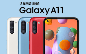 Samsung Galaxy A11 Goes Official; Press Renders Show a Punch-hole Design and a Triple Camera 