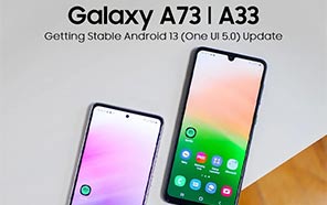 Samsung Galaxy A73 & Galaxy A33 OS Update on Roll-out; OneUI 5.0 x Android 13 & October Patch 
