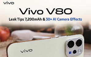 Vivo V80 Leak Hints at Nearing Launch with 7200mAh Battery & New Camera Features 
