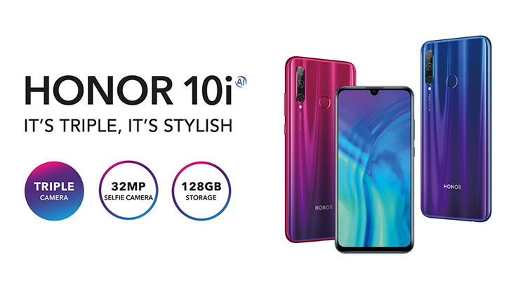 Honor 10i Launched in Pakistan with Triple Rear Camera; Has Google ...