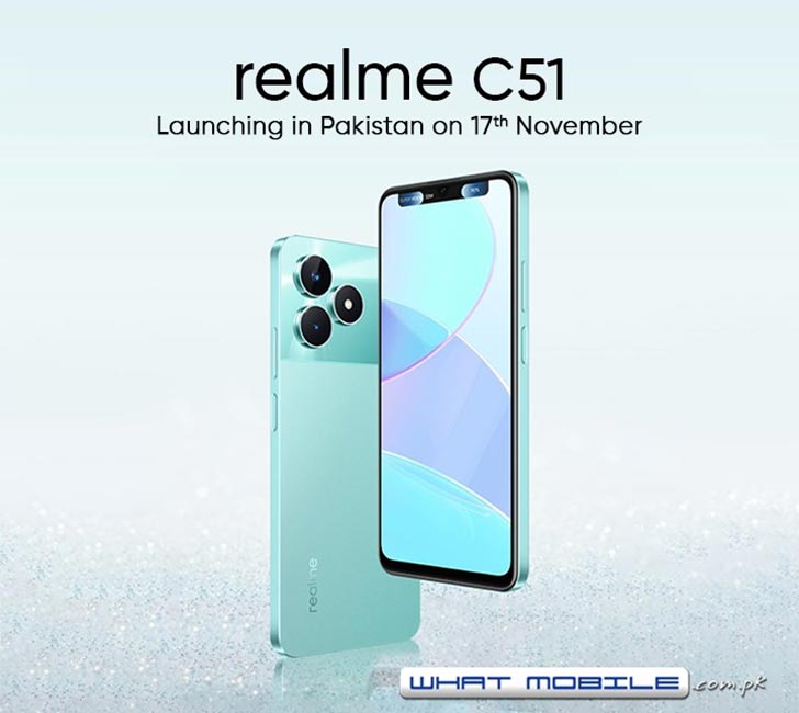 Realme C51 to Launch in Pakistan Soon; Slated for 17th November with 'Mini  Capsule' Notch - WhatMobile news