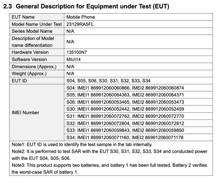 Xiaomi Redmi Note 13 4G in The Works; FCC Confirms Android 13 and SD 685  Chipset - WhatMobile news