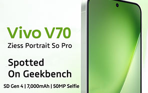 Vivo V70 Shows up on Geekbench with Snapdragon 7 Gen 4 SoC and 8GB RAM 
