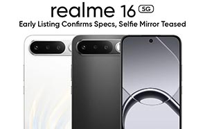 Realme 16 Officially Teased with Rear Selfie Mirror; Early Retail Listing Confirms Specs
