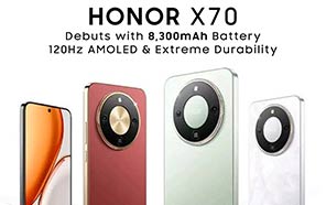 Honor X70 Debuts with Snapdragon 6 Gen 4 and Colossal 8,300mAh Battery