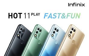 Infinix Hot 11 Play Goes Official Featuring an Ultra-Powerful Battery and Big Display 