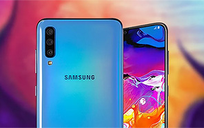 Samsung Galaxy A70e Leaked Renders Reveal an Infinity U display, Thick Bezels and a Rear Mounted Fingerprint Scanner 