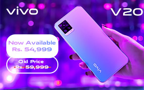 Vivo V20 Price in Pakistan Dropped by Rs 5,000; High-end Cameras, Sleek Design, & 33W Fast Charge at Rs 54,999 