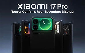 Xiaomi 17 Pro Teased with a Rear Secondary Display, Identical to 17 Pro Max