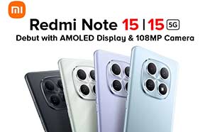 Redmi Note 15 5G Globally Announced; 4G Variant Joins with Identical Camera & Design