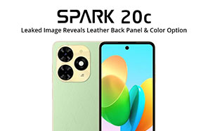 Tecno Spark 20C Live Image Appears Online; Faux-Leather Design and Color Option Tipped   
