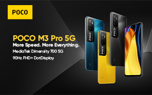 POCO M3 Pro 5G Launches Globally; Features High-performance 5G Chip, 5,000mAh battery and 90Hz Screen 