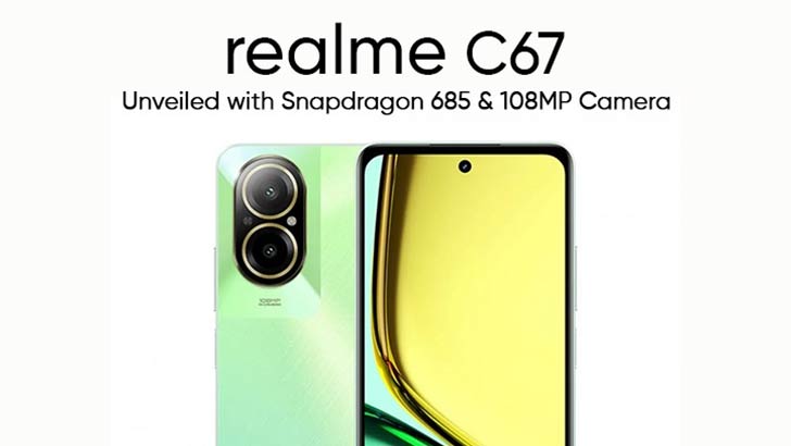 Realme C67 4G Launched Overseas with 108MP Camera and Snapdragon 685 ...