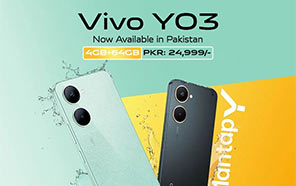  Vivo Y03 (4/64GB) Launches in Pakistan with 90Hz Display, 5000mAh Cell, Affordable Price 