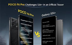 Xiaomi Poco F6 Pro Boldly Challenges Samsung Galaxy S24+ in the Latest Teaser  