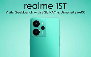 Realme 15T Geekbench Listing Exposed, Showing 8GB RAM and Dimensity 6400 