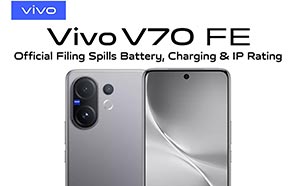Vivo V70 FE Official Filing Confirms Battery, Charging Speed, and IP Rating 