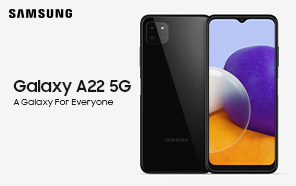 Samsung Galaxy A22 5G Leaked Again in New Renders; To Be Unveiled Soon With Dimensity 700 