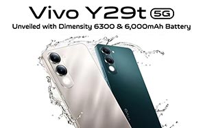 Vivo Y29t 5G Goes Official with Dimensity 6300, 90Hz Display, and Massive Battery