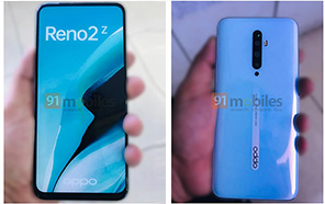 OPPO Reno 2Z live photos leaked revealing quad rear cameras and notch-less display