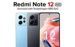 Redmi Note 12 4G Unveiled with a New Snapdragon 685 SoC, 120Hz AMOLED, & 33W AC 