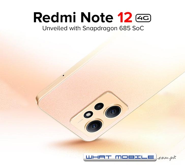 Redmi Note 12 4G Unveiled with a New Snapdragon 685 SoC, 120Hz AMOLED, &  33W AC - WhatMobile news