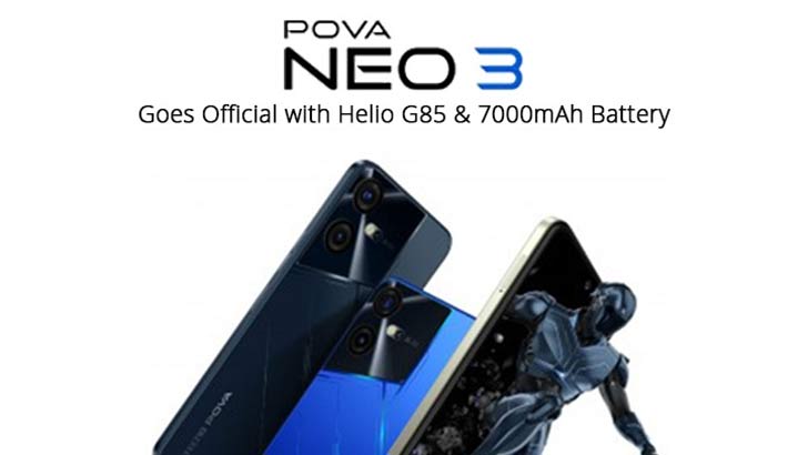Tecno Pova Neo 3 Launched with Enticing Feature Set; Helio G85 ...