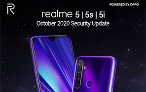 Realme 5, Realme 5s, and Realme 5i Get the October 2020 Security Update 