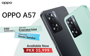 OPPO A57 Rolls Out in Pakistan Flaunting Leather-back Design, Helio G35, and 33W Recharge 