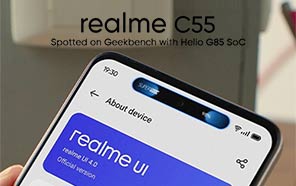 Realme C55 Spotted on Geekbench; Helio G85, 8GB RAM, & Iterative Dynamic Island Confirmed 