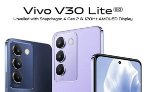 Vivo V30 Lite Debuts in Saudi Arabia with Snapdragon 4 Gen 2 and High-Speed Display 