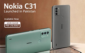 Nokia C31 Goes Official in Pakistan; Unisoc Engine, 6.75-inch IPS LCD, and 5050mAh Battery 