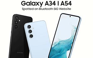 Samsung Galaxy A54 5G and A34 5G Indexed on Bluetooth SIG database; Launching Soon 
