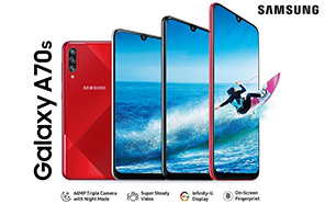 Samsung Galaxy A70s is now official, might soon arrive in Pakistan with 64 megapixel main camera 