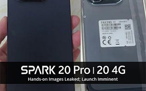 Tecno Spark 20 4G and Spark 20 Pro Get their Designs Spilled via Live Images 