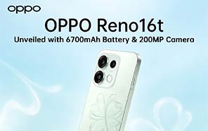 Oppo Reno 16t Officially Unveiled with 6700mAh Cell, Dimensity 8550 & IP69K Rating