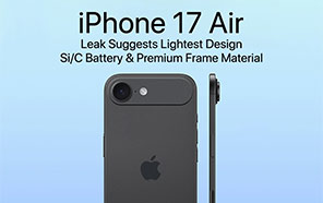 iPhone 17 Air Leak Suggests Lightest Design, Si/C Battery & Premium Frame Material