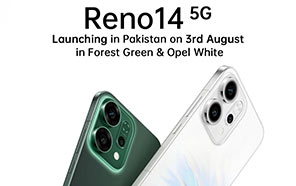 Oppo Reno 14 Launching in Pakistan on 3rd August in Forest Green & Opel White 