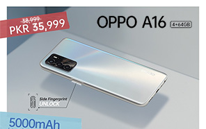 OPPO A16 4GB Price Slashed by Rs 3000 in Pakistan; Now Available at Rs 35,999 