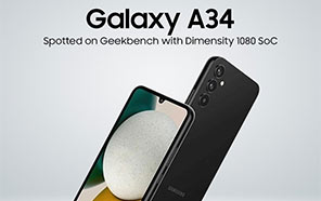 Samsung Galaxy A34 5G Ranks on Geekbench Scoreboard with Dimensity 1080 SoC  