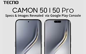 Tecno Camon 50 and 50 Pro Indexed on Google Play Console with Key Specs & Renders