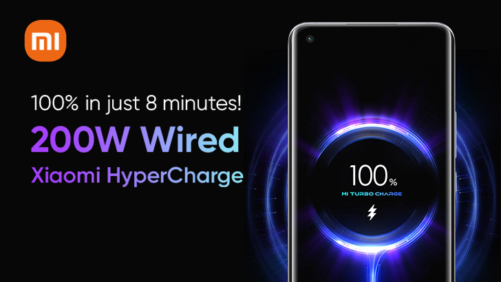 Xiaomi&#39;s New 200W HyperCharge Technology Can Fully Charge a Phone in Just Eight Minutes - WhatMobile news