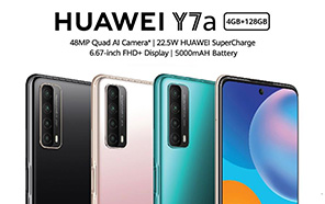 Exclusive: Huawei Y7a is Coming to Pakistan Next Week; Huawei's First Centered Punch-hole Screen 