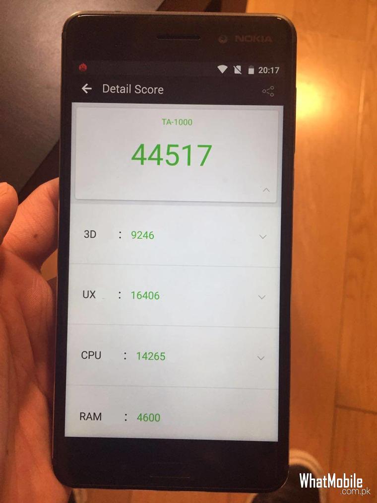 Nokia 6 benchmarks result