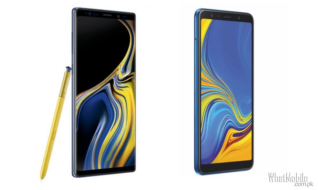 Samsung Galaxy Note 9 Vs Galaxy A7 2018